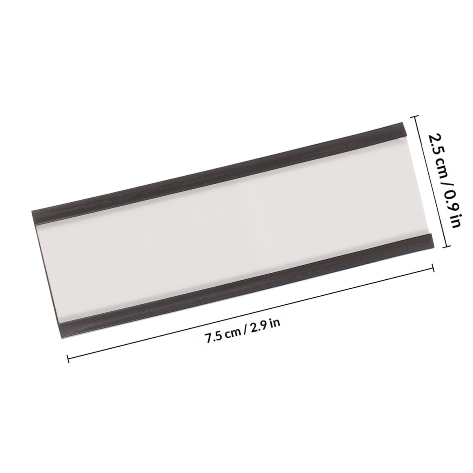 Clip Etichette Magnetiche 50 Pezzi in Gomma per Scaffali Metallici