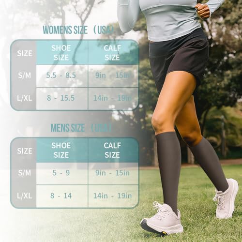 Image of COOLOVER Copper Compression Socks for Women and Men(6 Pairs)-Best Support for Running, Athletic, Travel