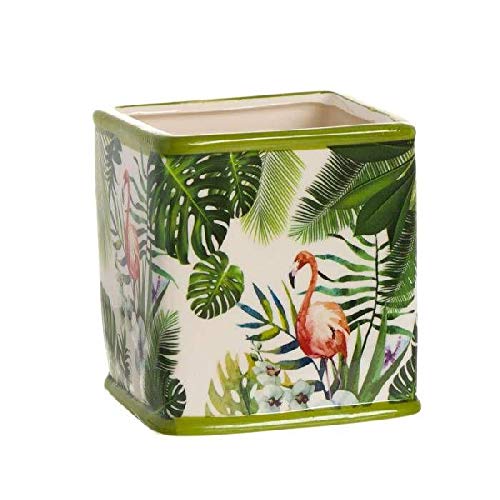 DCASA Maceta Cuadradom Tropical Macetero