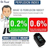 Dr Trust Signature Series Finger Tip Pulse Oximeter With Audio Visual Alarm (Midnight Black)- 201