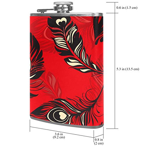 Flasque à whisky anti-fuite en cuir, bouteille camping et pêche - 8