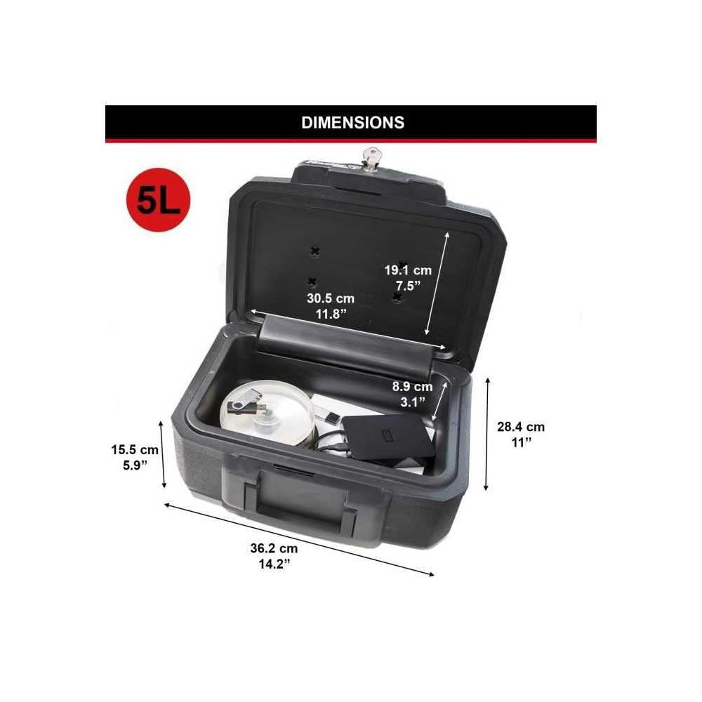 Coffre-fort ignifugé Master Lock L1200 - Protection des supports multimédias - Verrouillage a clé