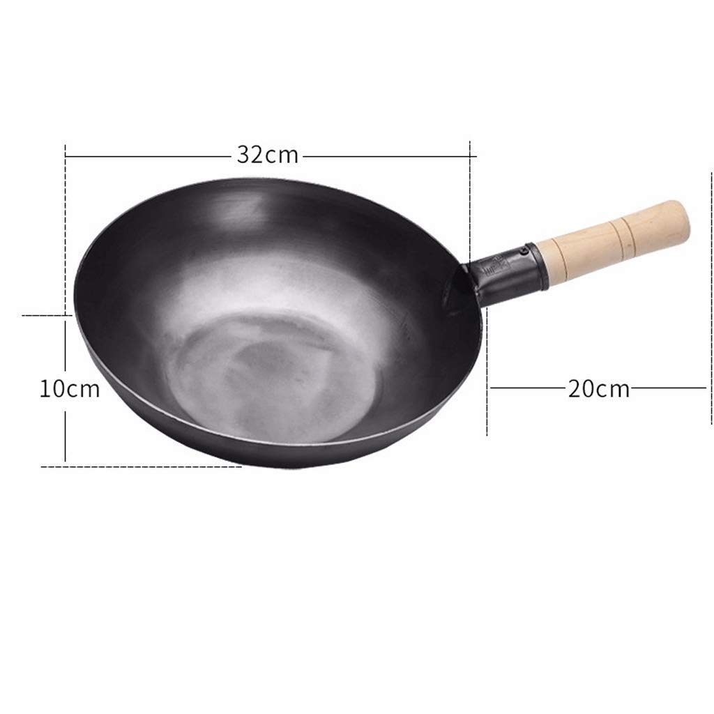 Padella wok in ghisa mandarino, pretrattata, serie Classic, rivestimento antiaderente