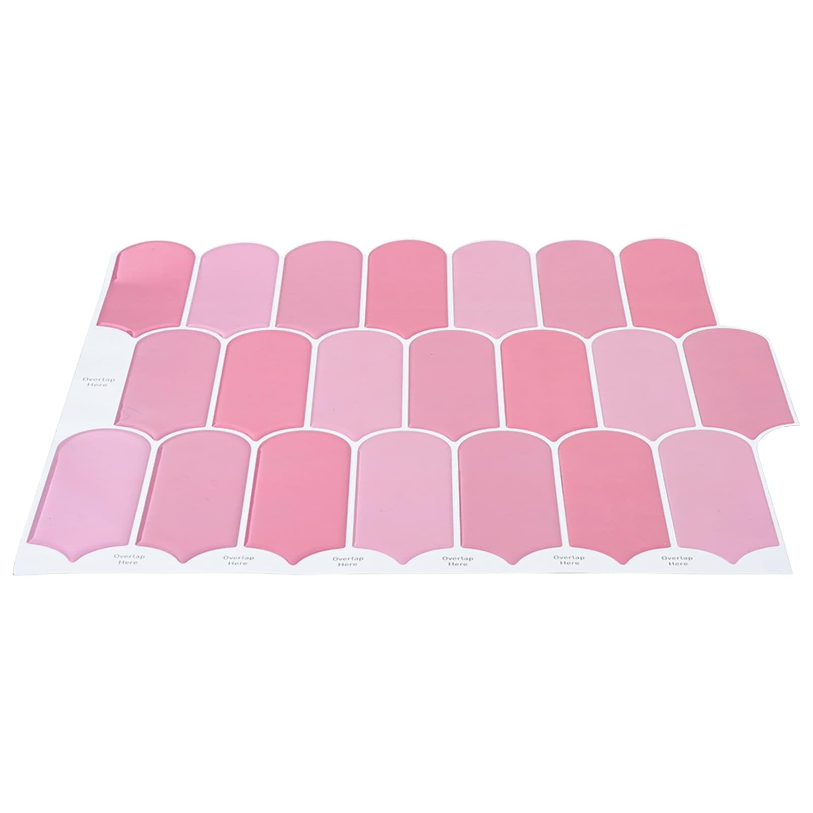 Płytki sprężynowe, 50 sztuk, różowe, 30 x 30 cm, poliuretan, PET, samoprzylepne, prostokątne płytki do kuchni, łazienki, dekoracja ściany, łatwe do przycięcia, nowoczesne wzornictwo