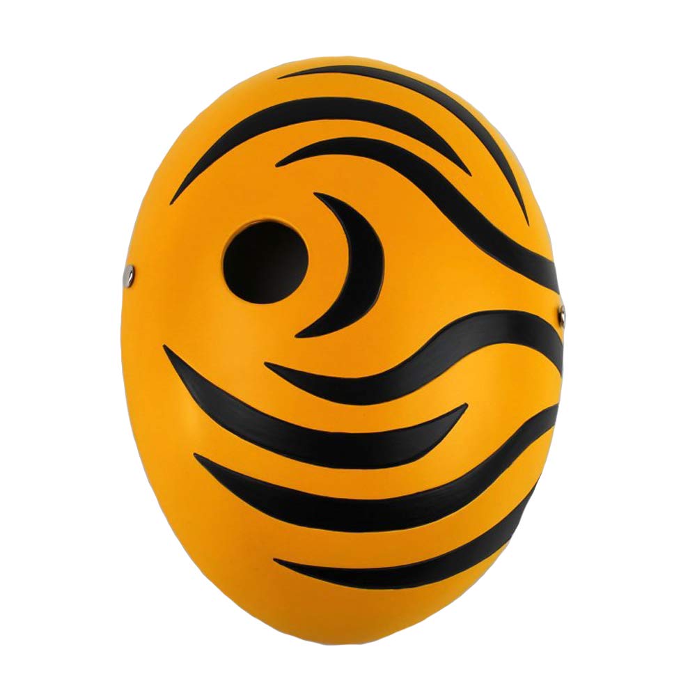 Rulercosplay Leaves Village Obito Cosplay and Tobi Cosplay Costume - Deluxe Version Tobi Mask Yellow