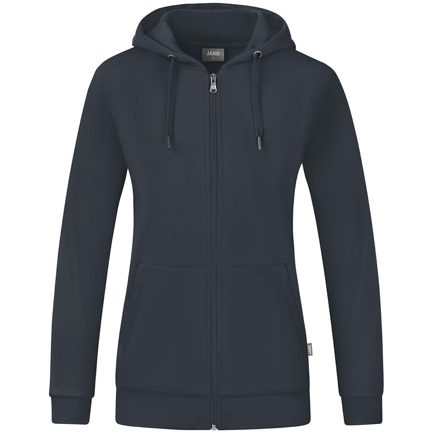 JAKO Corporate Teamwear Kapuzenjacke Organic – Sweatjacke für Damen aus weicher Baumwolle, 60°C waschbar & formstabil, ideal für Beruf & Freizeit