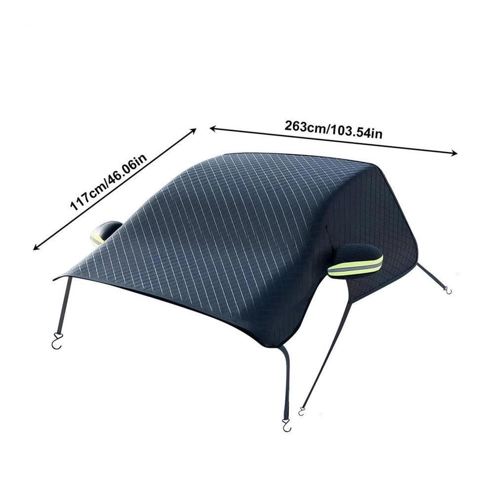 Copertura for Parabrezza da Neve in Tessuto Oxford Resistente, Protezione antighiaccio Impermeabile(Black)