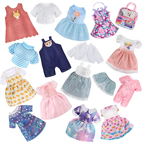Girl Doll Clothes and Accessories - 12 Sets Doll Clothes for 12 Inch Dolls, Alive-Baby Doll Clothes Dress Pajamas Swimsuits, Lovely Baby Doll Outfits Accessories for Christmas Birthday for Little Girl