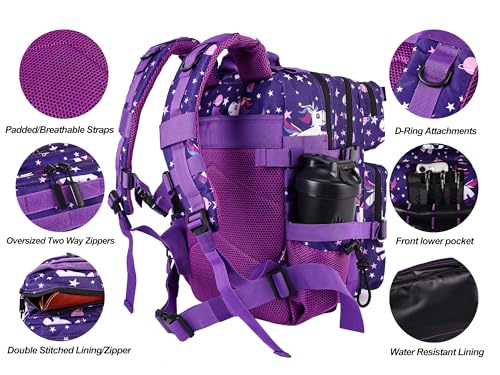 Image of LHI Tactical Military Backpack for Men and Women 25L /35L Army Assault Pack Bag Small Rucksack with Bottle Holder