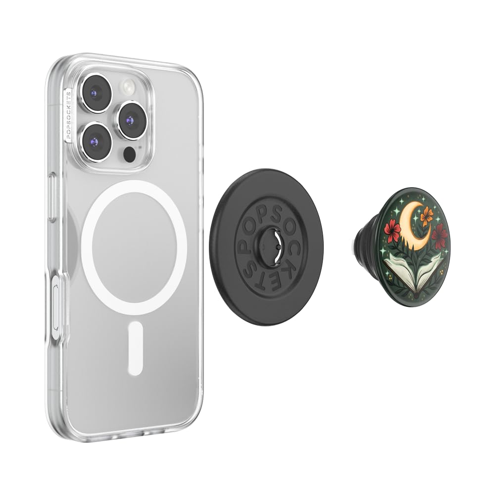 PopSockets MagSafe - Impugnatura per telefono con cavalletto, supporto magnetico, parte superiore sostituibile, presa sicura per custodie MagSafe per iPhone e tablet, un altro capitolo