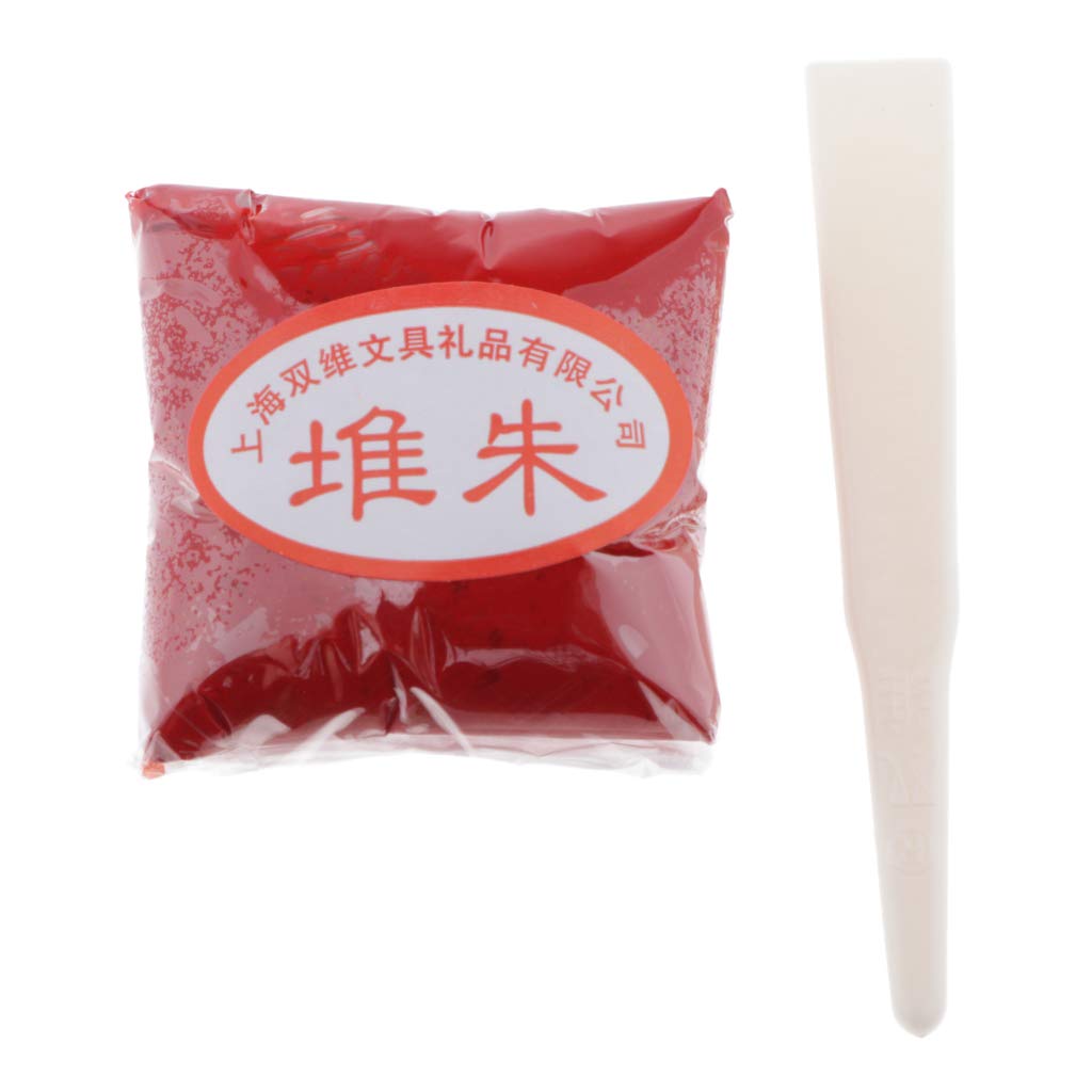 Juego de 10 pasta de tinta roja de 30 g para sello de sello de tinta de caligrafía herramienta de pintura