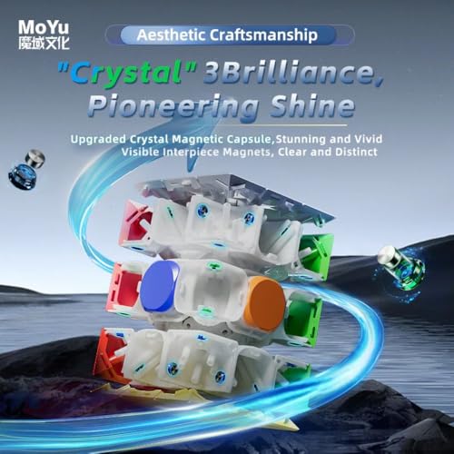 Image of MoYu WeiLong V11 3x3 Magnetic Speed Cube | Matte Finish, 48 Magnets & 64 Customization Options | Classic Spring Mechanism & Dual Adjustment System Professional Puzzle