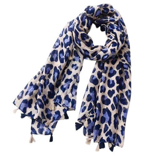 1 Bufanda Con Estampado De Leopardo, Bufanda Clásica Con Patrón De Moda, Bufanda Retro, Bufanda Cálida, Bufanda Larga, Bufanda Suave Para Mujer