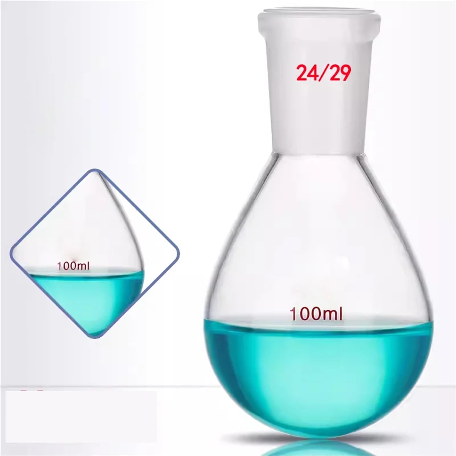 Bouteille de réaction à fond rond à Port de 150/250/500/1000/2000ml, évaporateur rotatif, flacon de réception en verre(250ml)