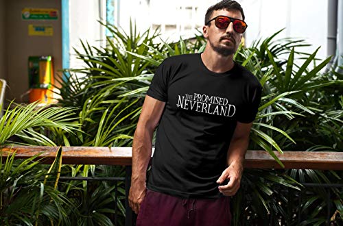Camiseta Camisa The Promised Neverland Anime Masculino Preto Tamanho:P
