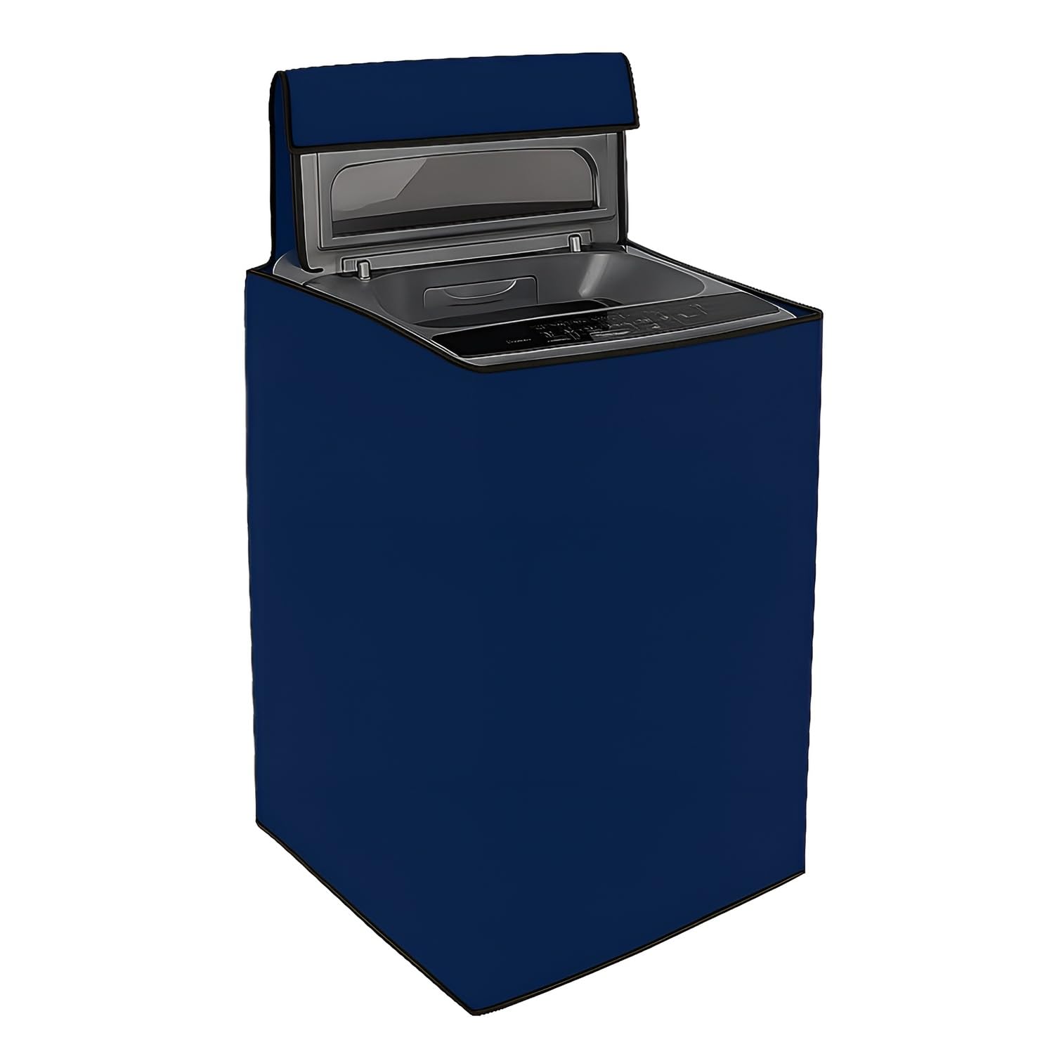 DALUCI Top Load Fully Automatic Washing Machine Cover for 6 kg, 6.5 kg, 7kg & 7.5 kg | Waterproof & Dustproof Polyester Fabric with Zipper | Protective Cover for Washing Machine (Blue, 59X59X86 CM)
