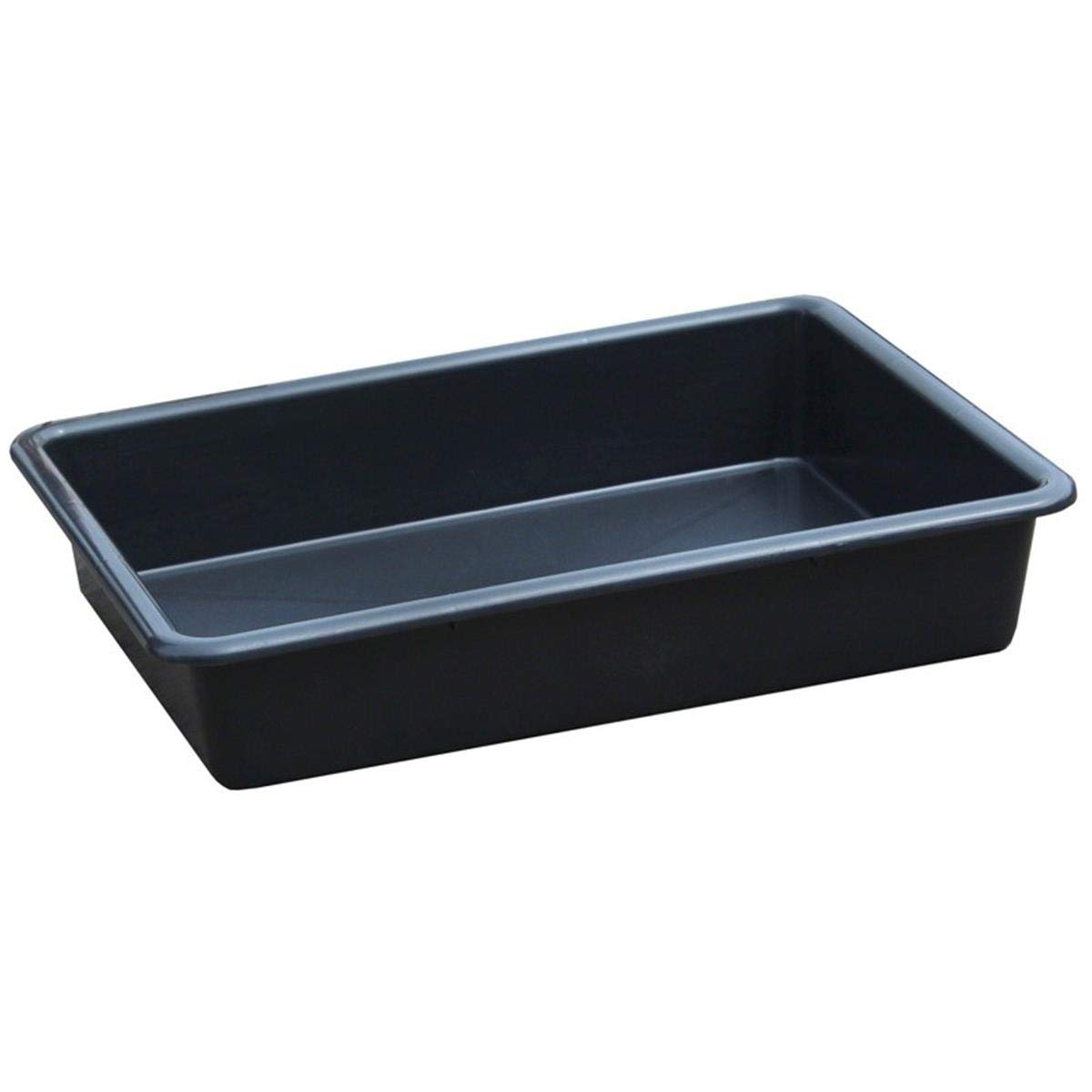 SSI Cubeto de Retención 28L - Bandeja de Retención Antiderrames de Polietileno para Químicos y Aceites - Diseño Compacto para Control de Goteos en Talleres y Laboratorios