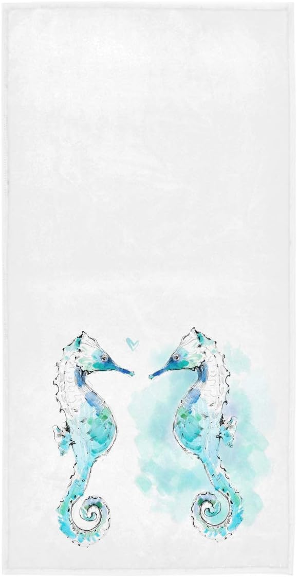 Naanle Stylish Home of US Army Decorative Pattern Soft Large Hand Towels Multipurpose for Bathroom, Hotel, Gym and Spa (16" x 30",White)
