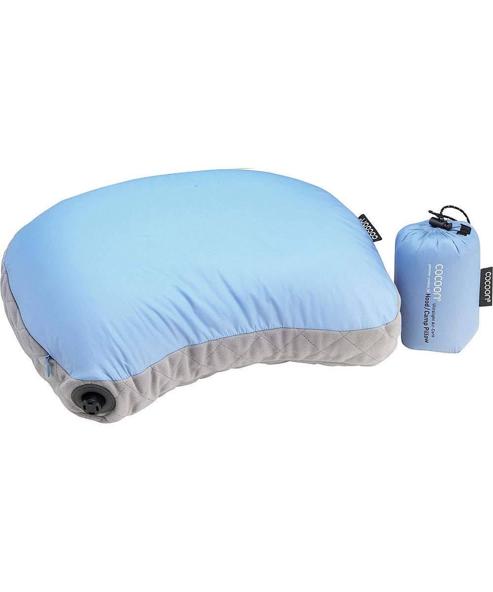 Cocoon AIR Core Hood/Camp Pillow Ultralight 28X37 CM (Light Blue/Grey)