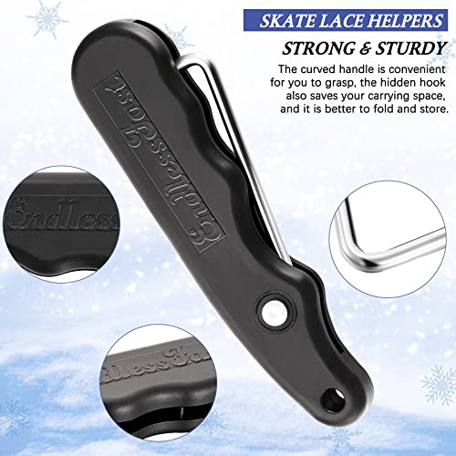 Buy Lace Tightener 4 Pieces Folding Shoe Lace Puller Stainless Hockey