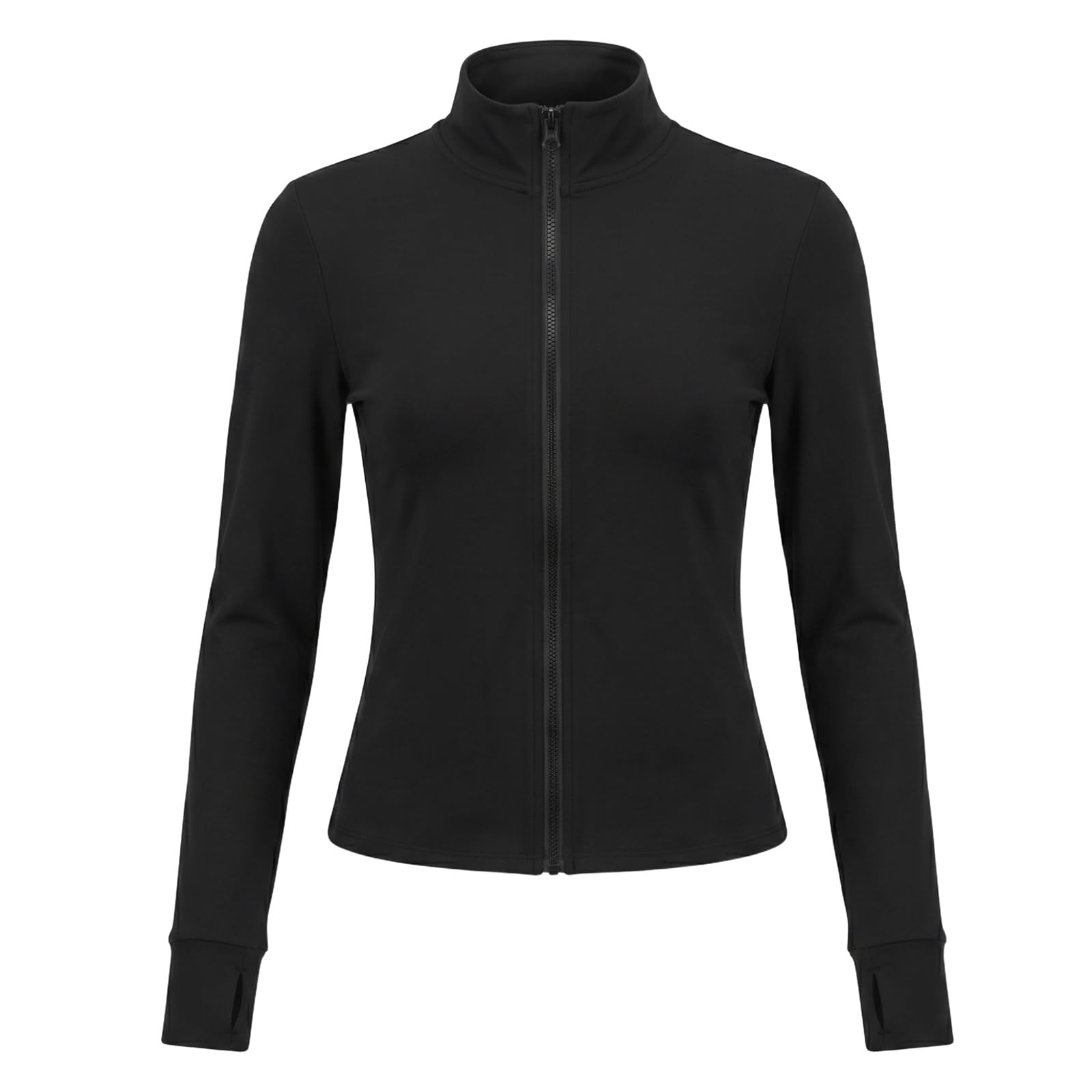 Eiskunstlauf Jacke Damen Teen Reißverschluss Eisbahn | Jacke mit Reißverschluss, Stehkragen, Daumenlöchern und Strassdetail hinten for Eisbahn, Aufwärmen und Training.