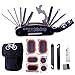 DAWAY A32 Bike Repair Tool Kits - 16 in 1 Multifunction Bicycle Mechanic Fix Tools Set Bag with Tire Patch Levers & Glue