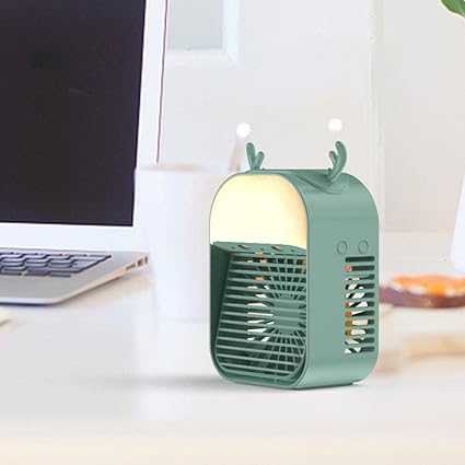 IVELECT Mini Air Conditioner Fan Bedroom Evaporative Air Cooler Humidifier Green