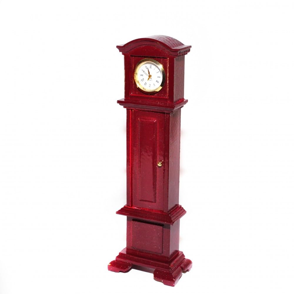 Dolls House Working Grandfather Clock (DF003) - 1:12 Scale Miniatures | Minimum World