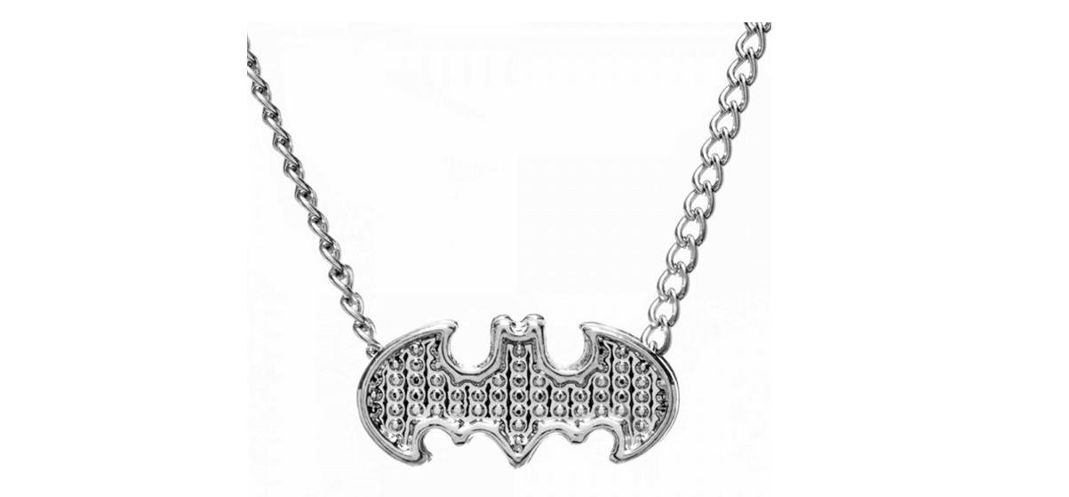 DC ComicsBATMAN Logo Caviar Style NECKLACE