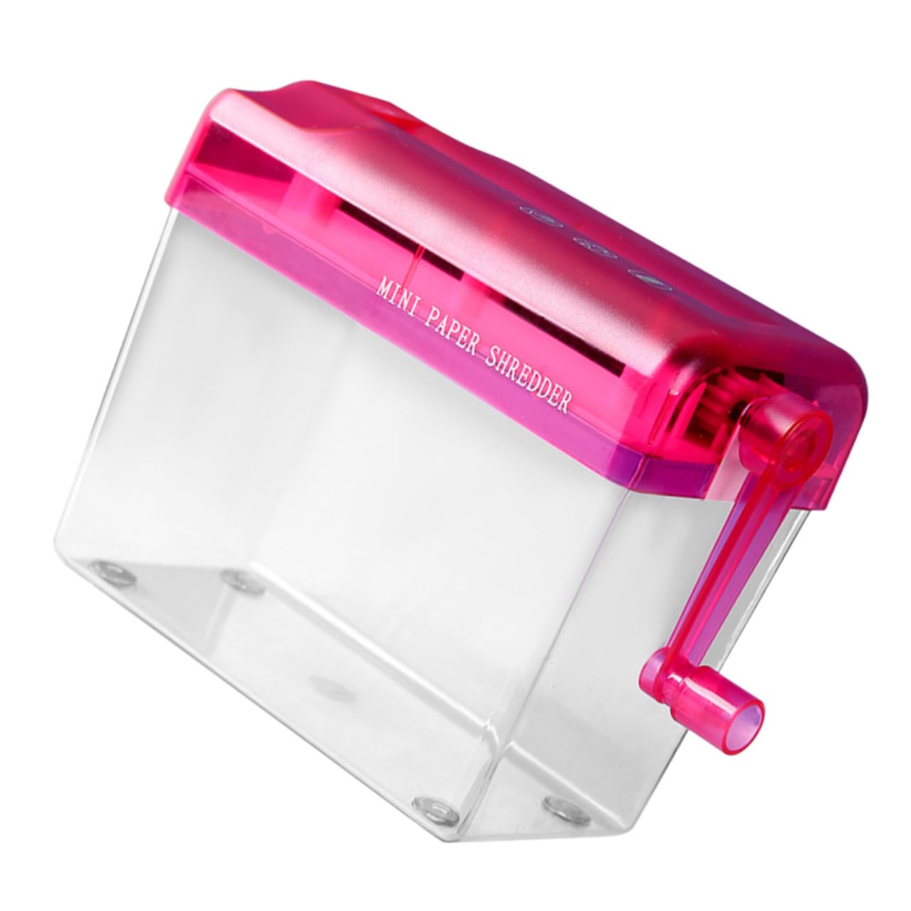 Destructeur de Papier Manuel Quotidien Mini Rouge pour Bureau