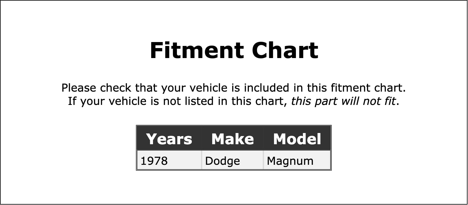 Dome Light Bulb Compatible With Dodge Magnum 1978 P-3004697