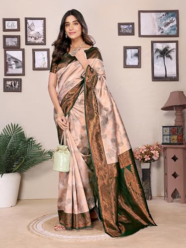 Image of Avantika Fashion Women's Kanjivaram Soft Silk Banarasi Sarees With Blouse Piece For Women