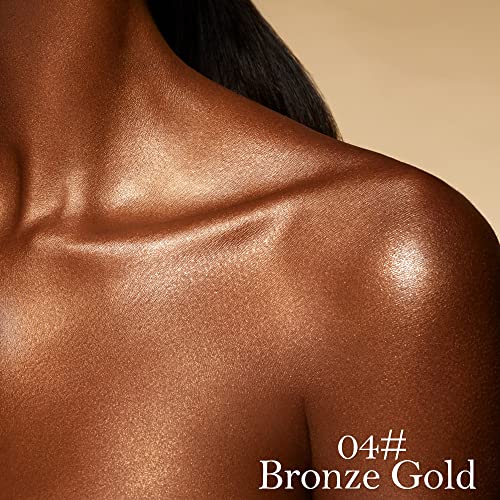 Erinde Body Glitter Spray -For Hair Body, Shimmering Spray Powder Sparkle Powder Face High Gloss Spray Highlighter Loose Powder Makeup Spray For Women Hair Nails Makeup #4 Bronze #TOP1