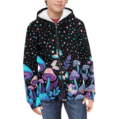 Hawapod Girls Zip Up Hoodies For 6-16 Years Winter Warm Sweatshirt Pullover With Pockets Outerwear3