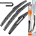Produktbild HYBRID Scheibenwischer FLEX AERO kompatibel für Peugeot 206 SW BJ 2002-2006 - 350mm 400mm 650mm - Premium Qualität Wischerblätter Set - RECAMBO