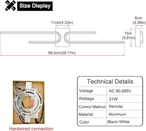 Miniatura 7 de Moderna lámpara LED de tocador de baño, lámpara de tocador regulable, lámpara dorada de baño sobre el espejo, aplique de pared LED inalámbrico con