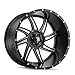 AMERICAN TRUXX 22" Inch 5x5.91 Wheel Rim Vortex AT162 22x12-44mm Black Milled