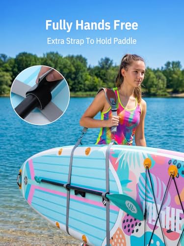 Image of niphean SUP Carrying Strap, Adjustable Shoulder Strap for Paddleboard | Paddle Board Accessories for Inflatable Paddle Board, Hand-Free Kayak Strap for Women & Men