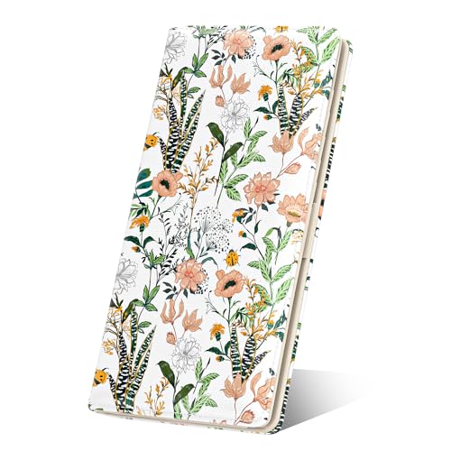 Image of Nipichsha Womens Wallet, RFID Slim Wallets for Women, Thin Ladies Credit Card Holder Purse, Cute Leather Bifold Clutch Billfold with 11 Card Slots & ID Window, Village Road Flowers