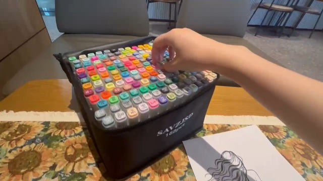 Amazon.com: SAVZJSD 168 Colors Alcohol Markers, Dual Tip Markers