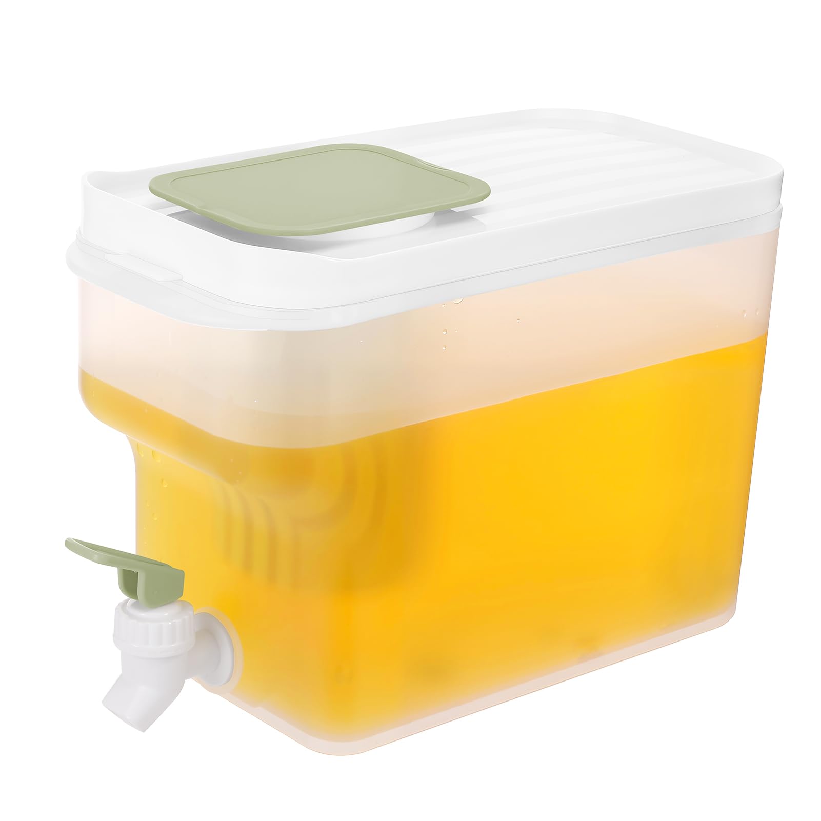 Zuimei 4L Drink Dispenser with Tap, Fridge Beverage Water Dispenser with Strainer Leak-Proof Spigot Plastic Cold Drink Juice Beverage Dispenser Jug for Party Drink, Juice, Iced Tea, Cold Brew