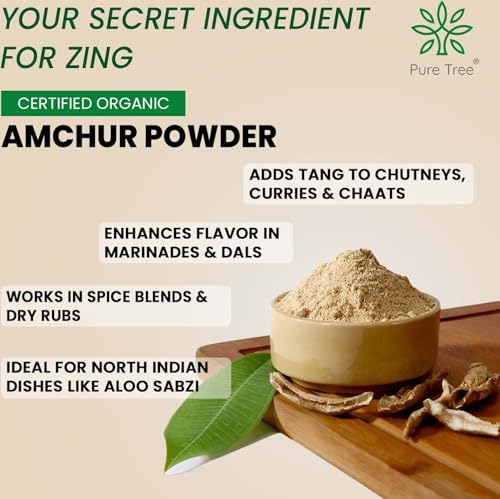 Image of Pure Tree Certified Organic Amchur Powder | 1.8 Kg / 1800 g | Dry Mango Powder | Amchoor Powder For Chutney, Pickle, and Fruit Salad
