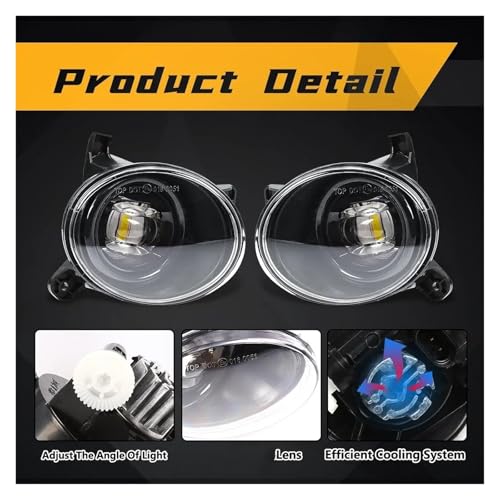Feux antibrouillard LED DRL Passat CC avec éclairage blanc