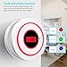 Smoke & Carbon Monoxide Alarm with Digital LCD Display, Combination Smoke Alarm and Carbon Monoxide Detector Replaceable Battery Smoke and CO Alarm for Your Home, Garage, Office