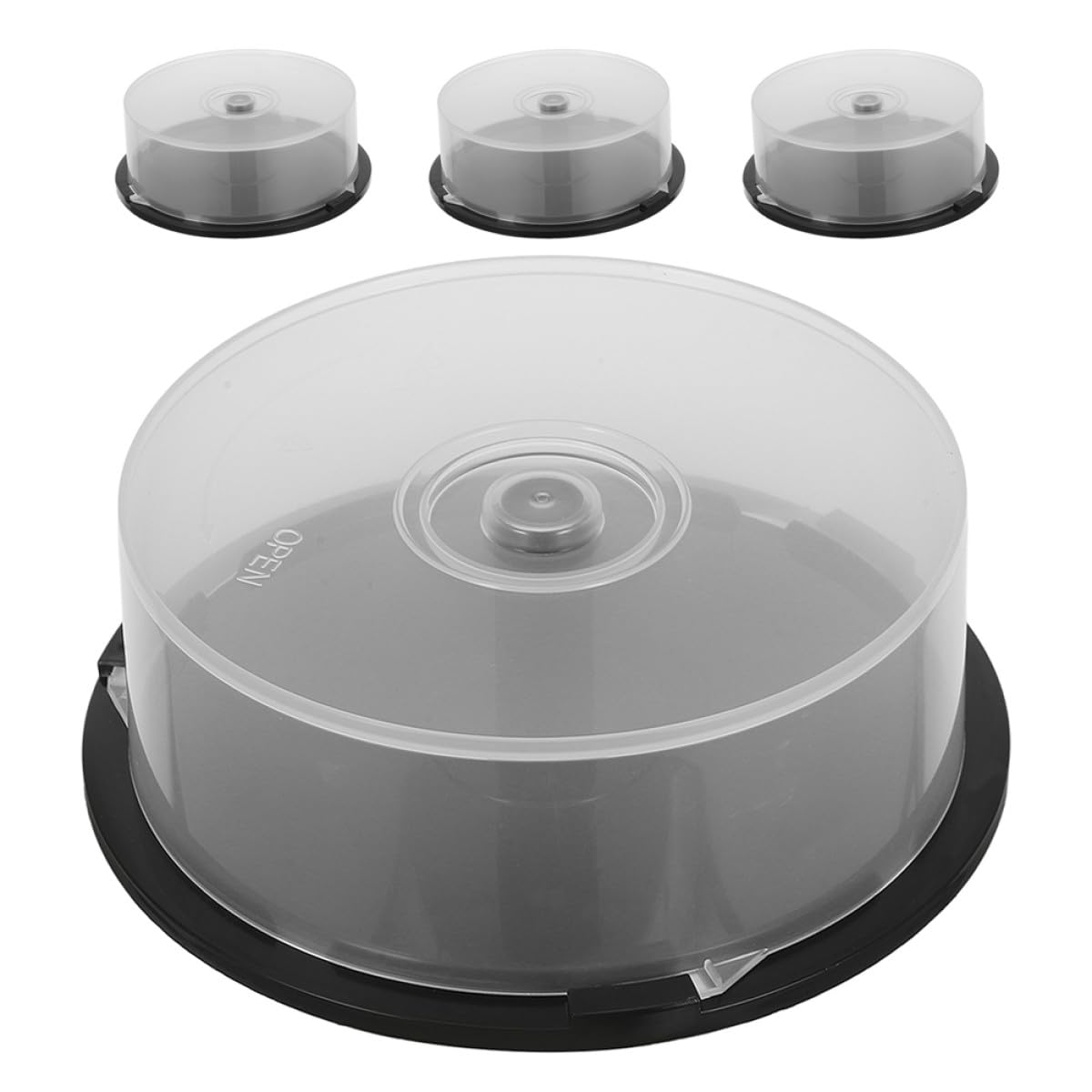Amazon.co.jp: Mikikit 空のCDケース 25枚収納 ディスクキャリア 4枚