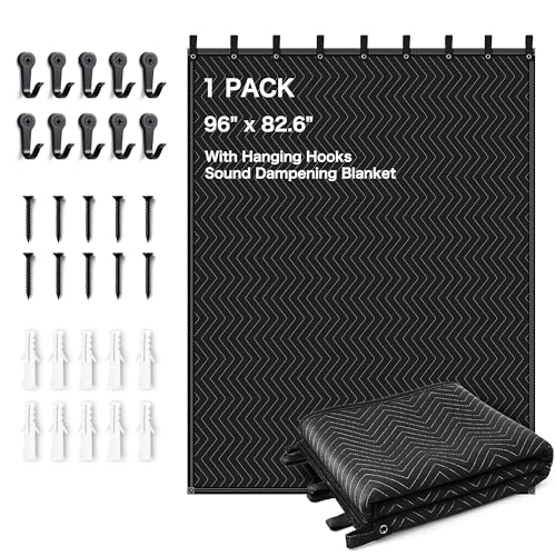 Aodyow Extra Large Sound Dampening Blanket,96'x 80'...