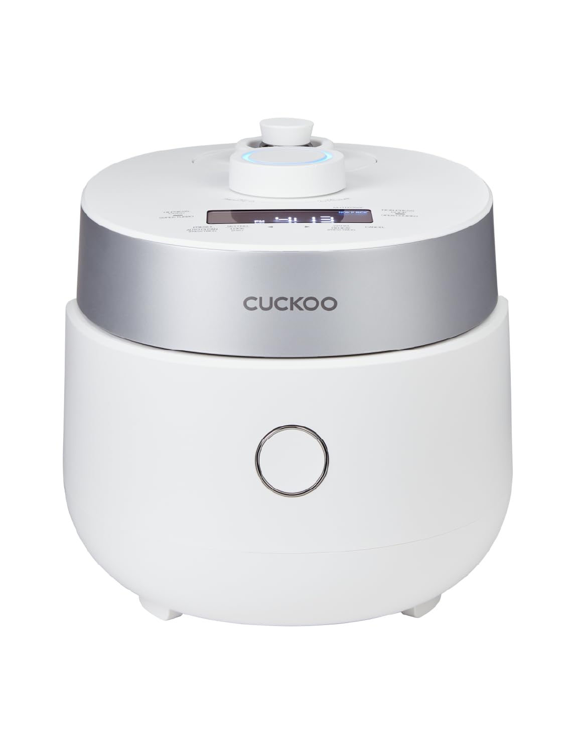CUCKOO CRP-MHTR0309F 3-Cup (Uncooked) / 6-Cup (Cooked) Induction Heating Twin Pressure Rice Cooker & Warmer with Nonstick Inner Pot, 15 Menu Modes, 3 Voice Guide, Auto Clean (White)