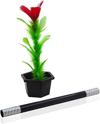 WSNMING Magic Stick to Flower Easy Magic Trick Toys Show Performance Prop Juguetes divertidos para adultos y niños