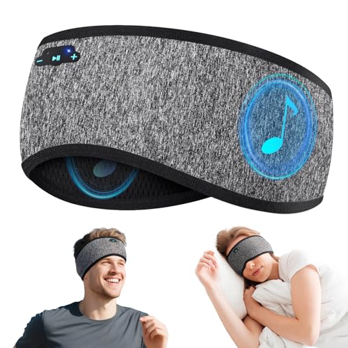 Sleep Headphones Bluetooth 6.0 Headband, 20H Playtime Headband Headphones with