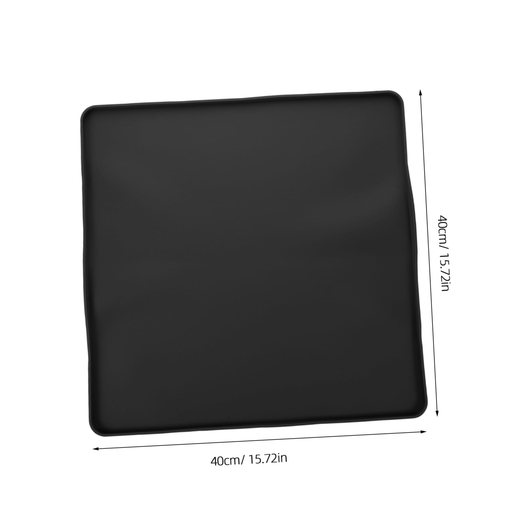 Vaschetta Raccogli Gocce 40 X 40 CM in Silicone Bordo Rialzato, Antiscivolo, per Deumidificatori e Macchine da Caffè, Tappetino Facile da Pulire, per Protezione Piani di Lavoro